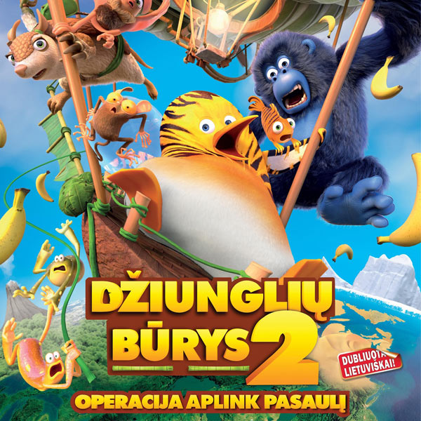 2.5 Animacinis filmas visai šeimai „Džiunglių būrys 2 gruodžio 07 d. 18.00 val. Pabradės miesto kultūros centre